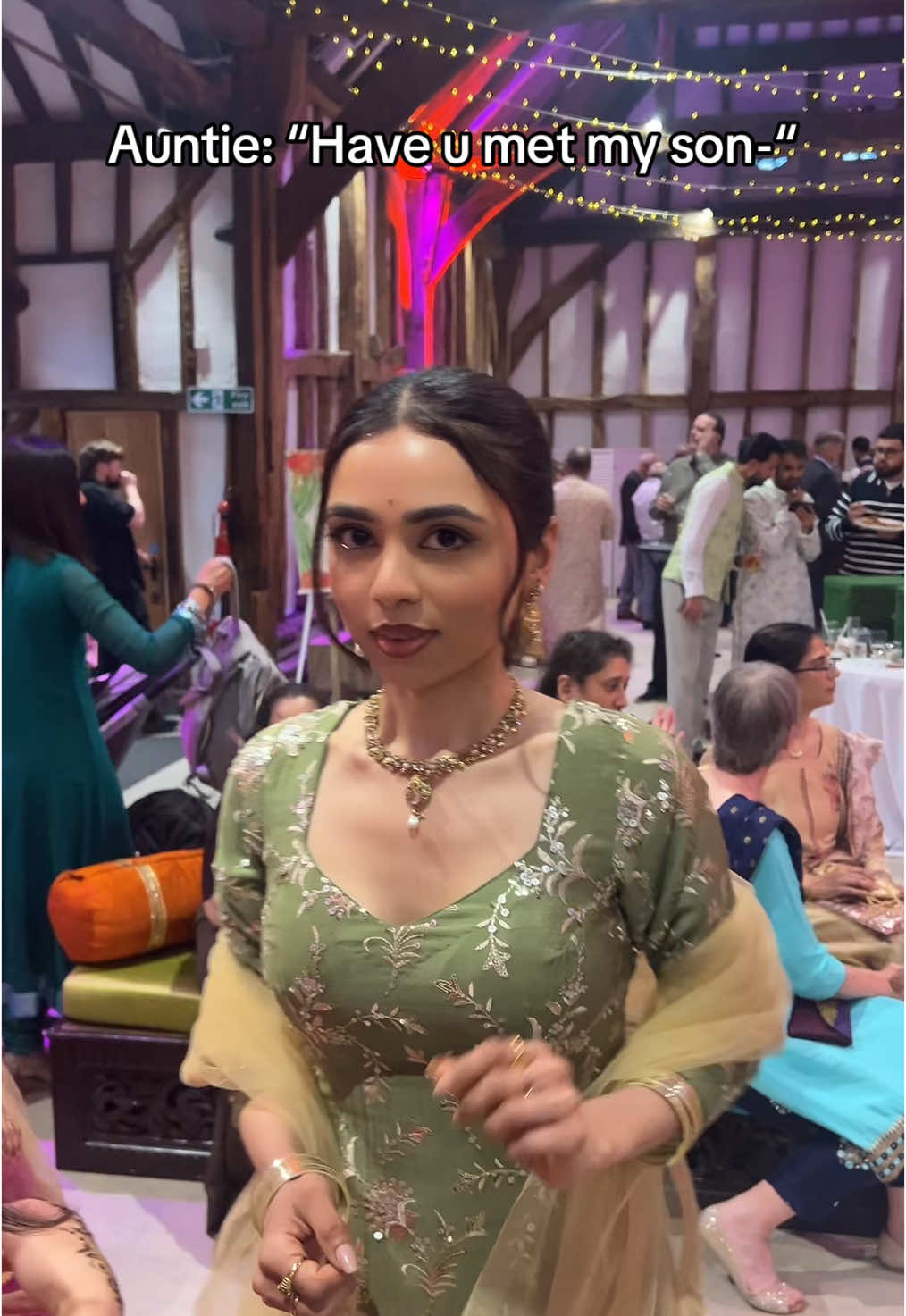 Immediately no but yes to the outfit @The Saree Room  #browngirl #desi #fyp #browntiktok #wedding #desitok #aunty #brown 
