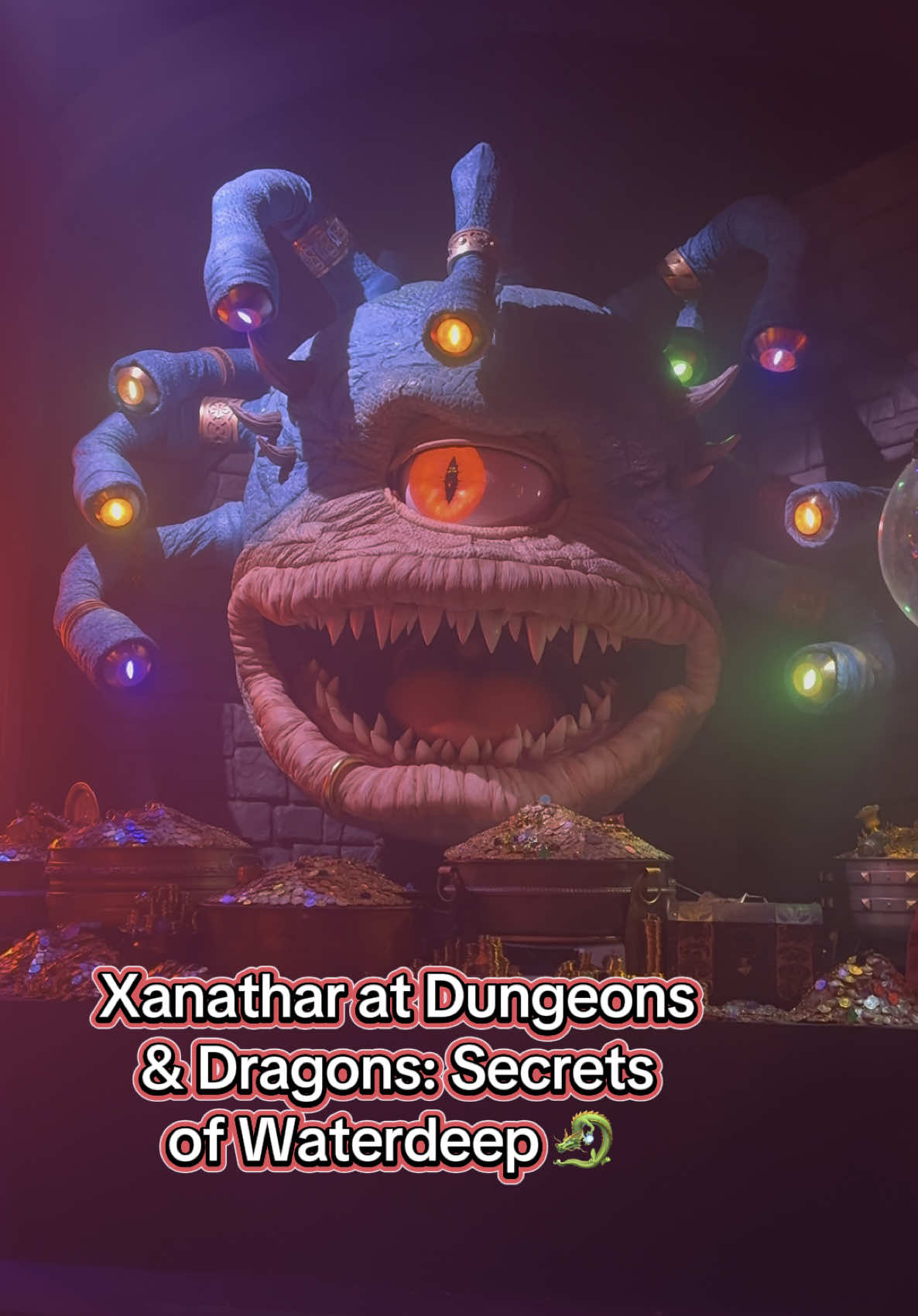 Xanathar at Dungeons & Dragons: Secrets of Waterdeep! 😱 You’ll cross paths with Xanathar at the Dungeons & Dragons immersive walkthrough experience at Universal Fan Fest Nights! 🐉 #fanfestnights #dungeonsanddragons #universalstudios #universaltiktok #universalfanfestnights #universalstudioshollywood  #universalhollywood #ush 