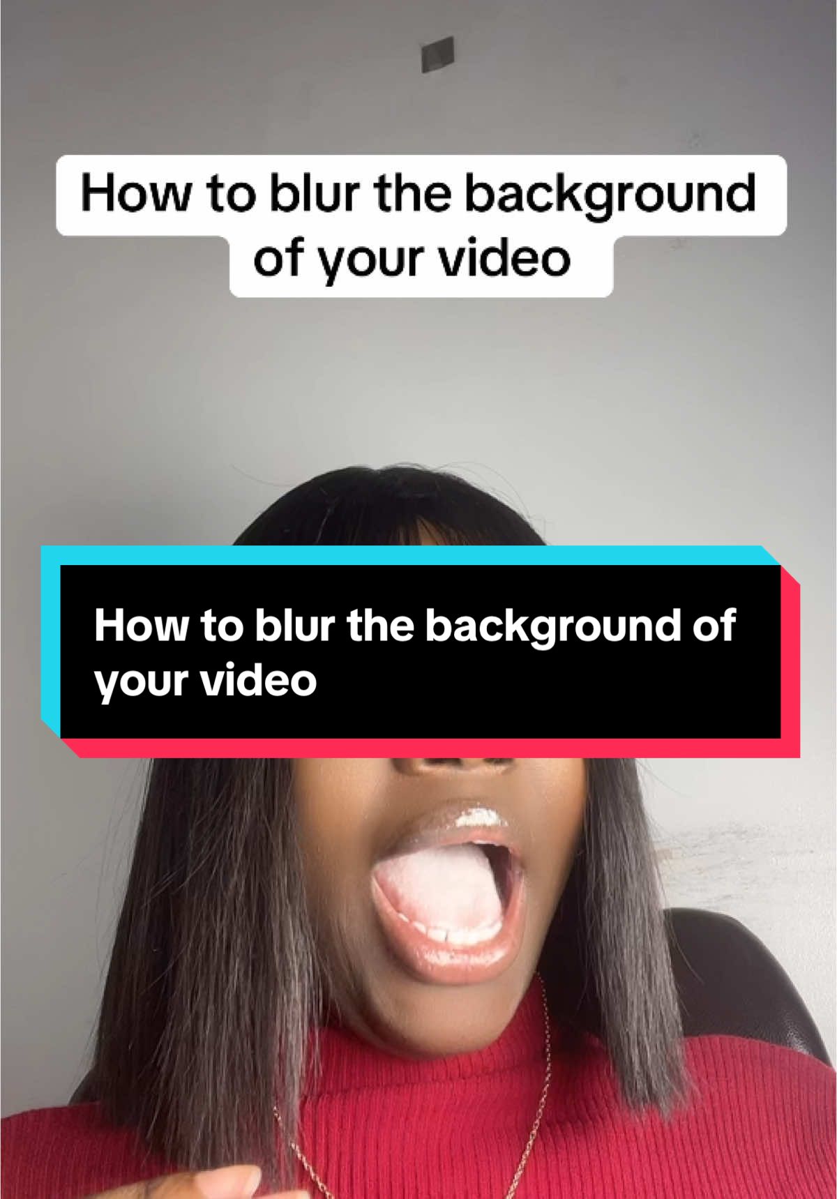How to blur the background of your video #tiktoktips #tiktoktutorials #creatortips #newontiktok #tiktokbeginners #coachqueenzoe #flourishoduma 
