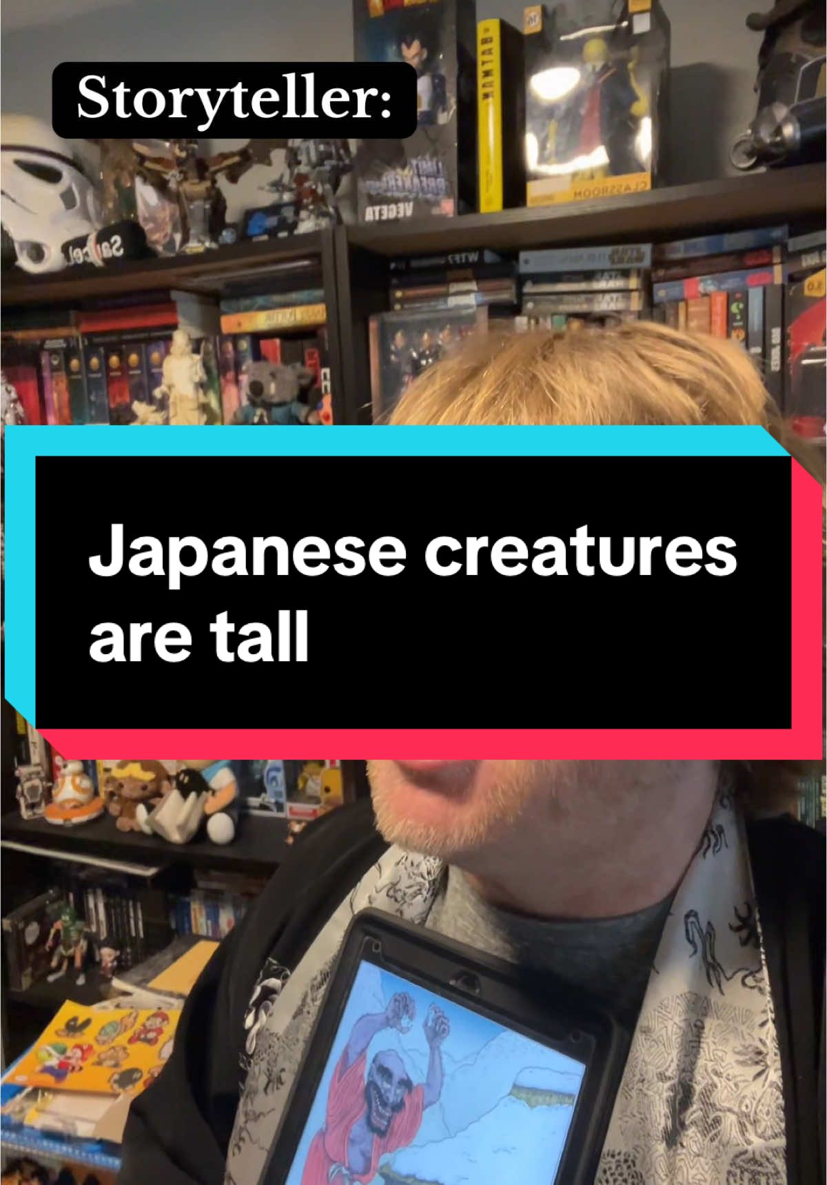 Japanese creatures are tall #mythology #japan #yokai #DidYouKnow #funfacts #comdey 
