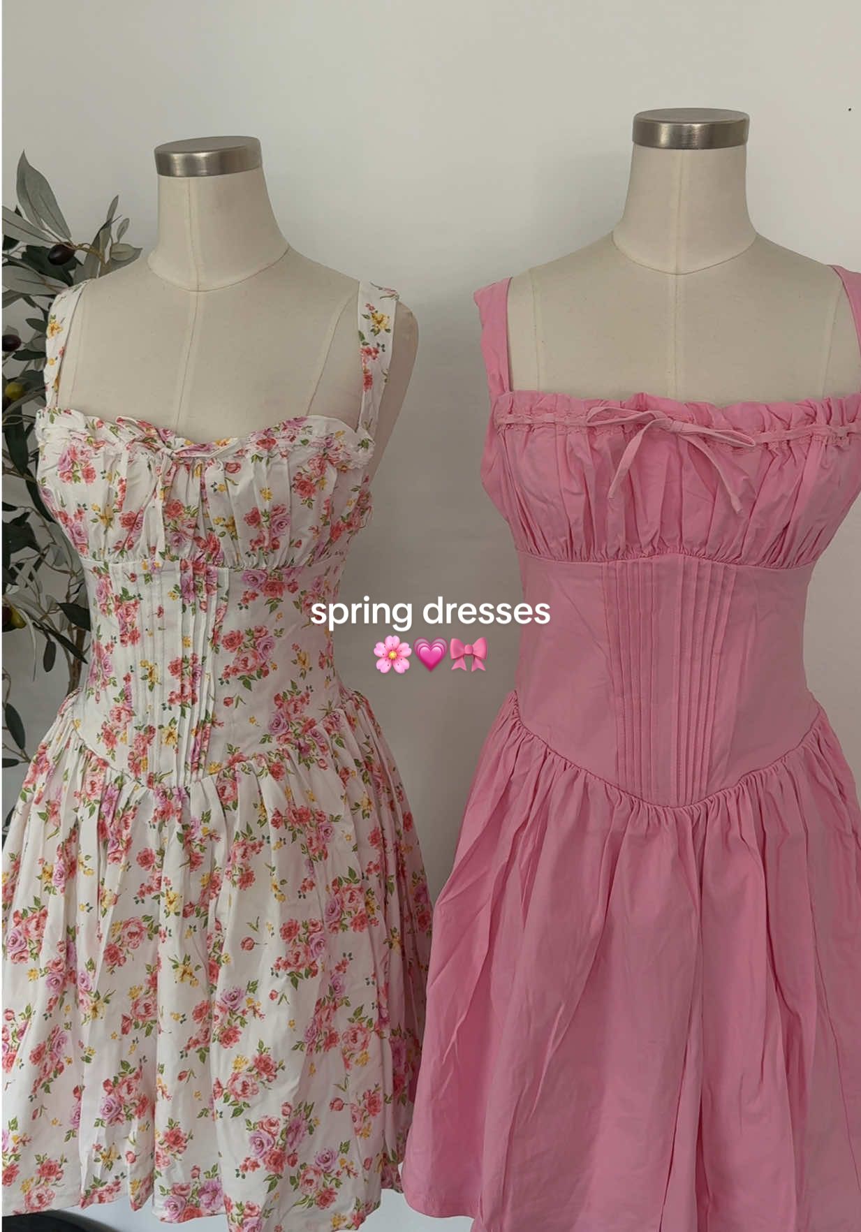 spring dress of our dreams 🌸🎀💗 #floraldress #springdress #pinkdress #springoutfit #springfashion 
