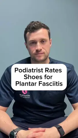 Podiatrist Rating shoes for plantar fasciitis! Find out the best and the worse for your plantar fascia pain #fypsg #footpain #plantarfasciitis #shoes #sneakers 