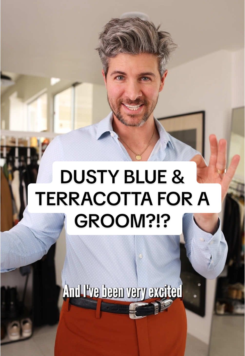 Replying to @zach_winchester_16  love a bold groom suit #wedding #suit #groom 