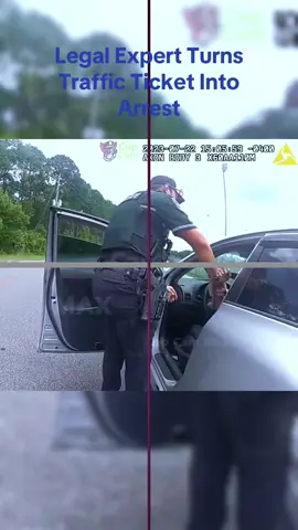 Legal Expert Turns Traffic Ticket Into Arrest#cops #copsoftiktok 