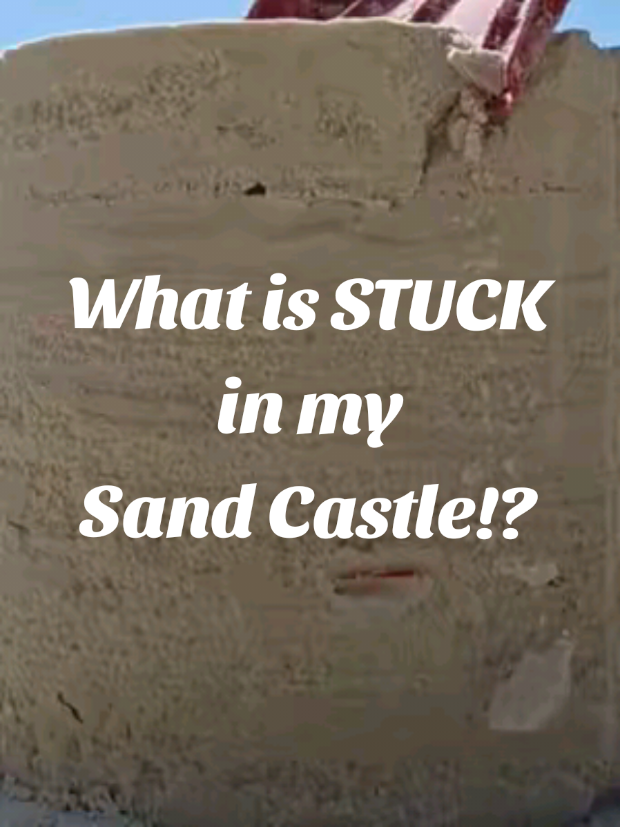 What's your guess? #sand #asmr #sandasmr #beach #sandcastle #sandsculpture #litter #cleanup 