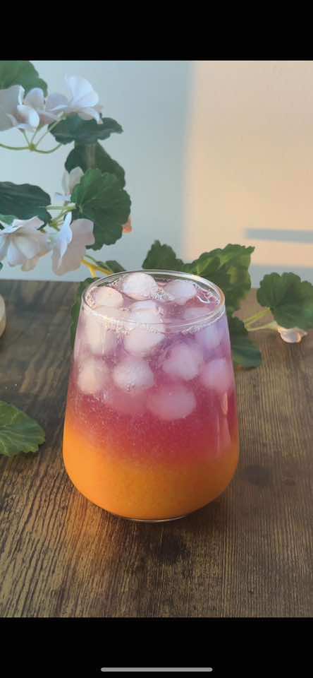 lets make a sunset tea 🌄☀️ #drinks #aesthetic #relaxing #mocktail #Recipe 