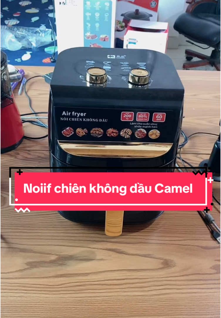 Nồi chiên không dầu Camel 13L, nướng gà vịt cả con 3kg #xuhuong #noichienkhongdau #dogiadung #khosiquangsu #viral 