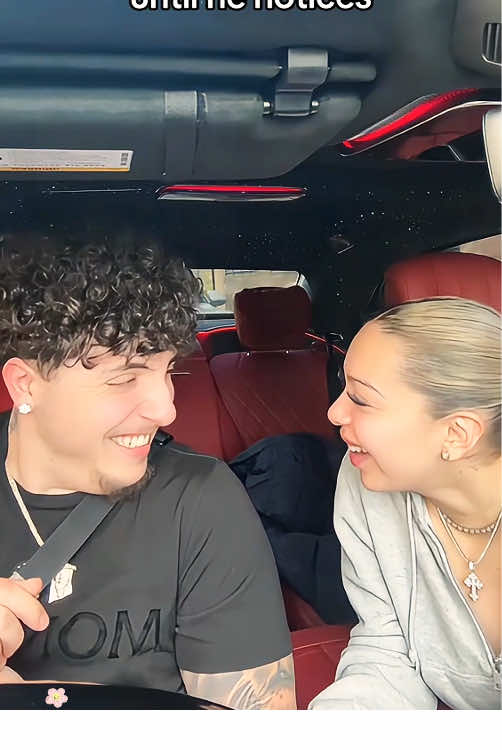 Smiling weird at my man until he notices😂🤣#haha #funnyvideos #fypシ #funnytiktok #couple #coupleprank #Love 