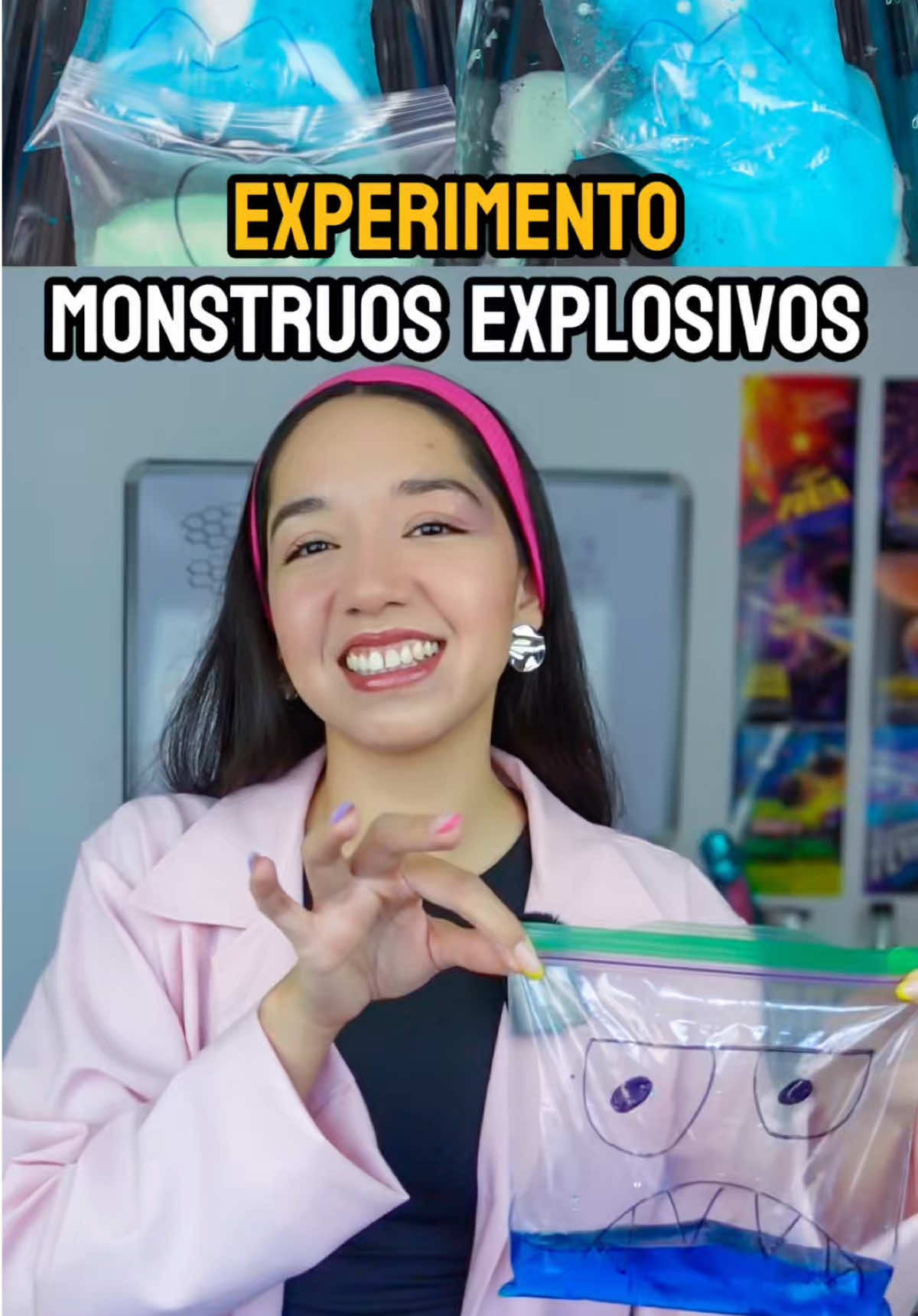Experimento casero para niños súper divertido y sencillo.  1 de los 50 experimentos que puedes encontrar en nuestro manual de experimentos.  #todossabios #ciencia #experimento #cienciaentiktok 