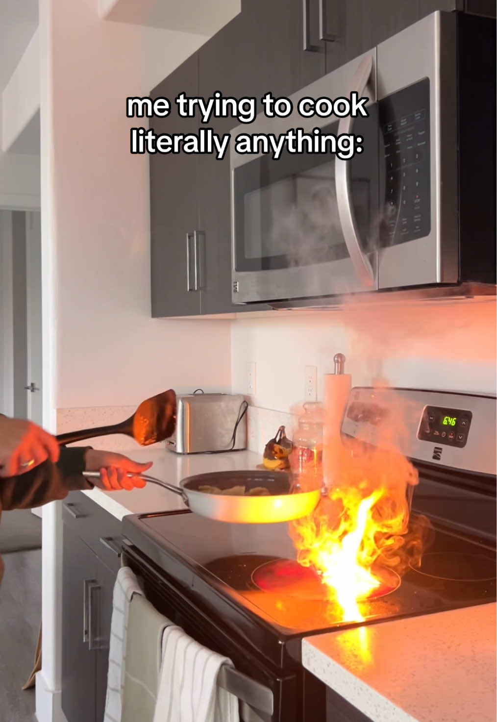 Some women just don’t belong in the kitchen❤️ #cooking #foodtiktok #fail #relatable #fyp 