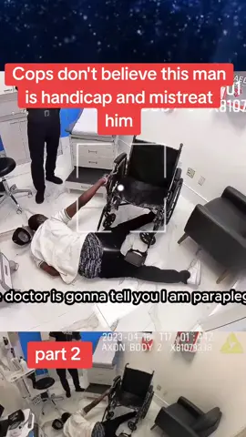 Cops don't believe this man is handicap and mistreat him#foruyou #truestory #crimetiktok #trendingvideo 