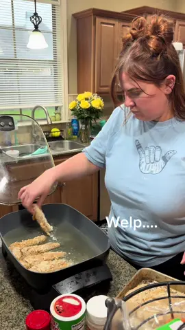 Dramatic much 😂😂😂 #cookingfail #fail #burn #momstruggles #oops 