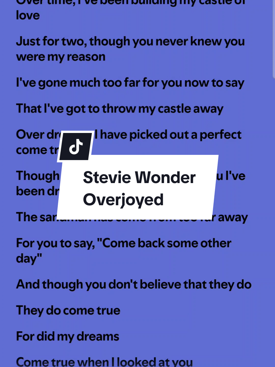 Stevie Wonder - Overjoyed  #steviewonder #overjoyed #overjoyedsteviewonder  #steviewondersong #dance #challenge #dancechallenge #singalonglyrics #songlyrics #songwithlyrics #musiclyrics #lyricsvideo #songlyrics #lyricsvideosongs #spotify #fyp #fypシ #fypviral 