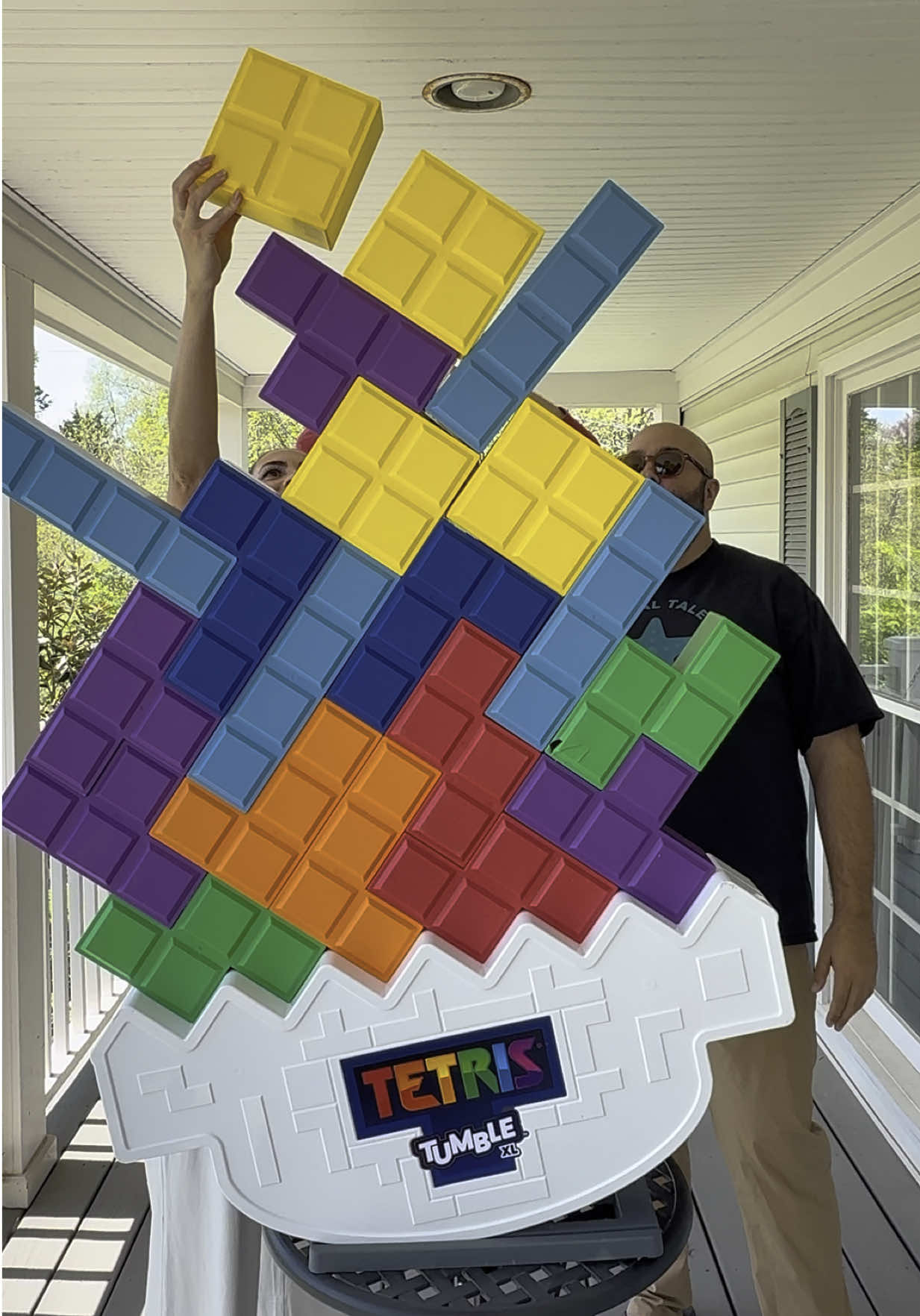 Tetris in real life 😂 #tetris #challenge #fyp 
