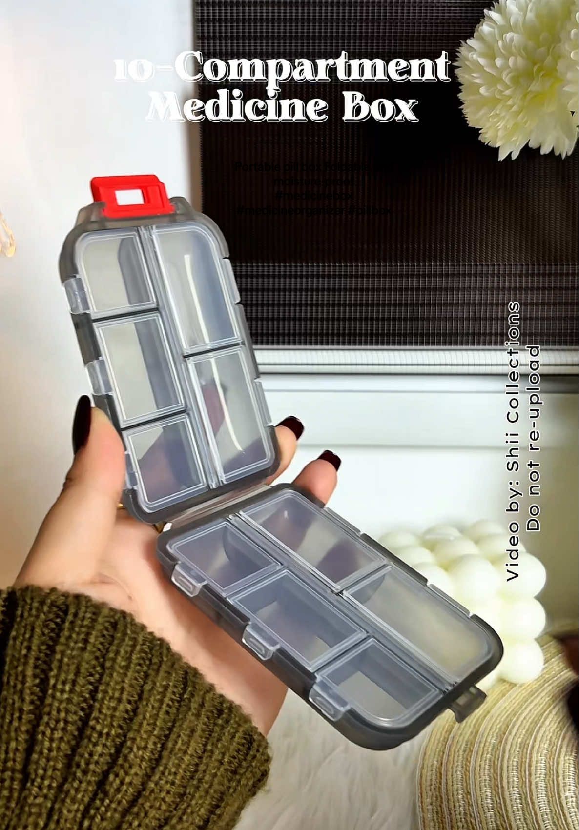 Portable pill box Foldable and moisture-proof  #medicinebox #medicineorganizer #pillbox #pillorganizer 
