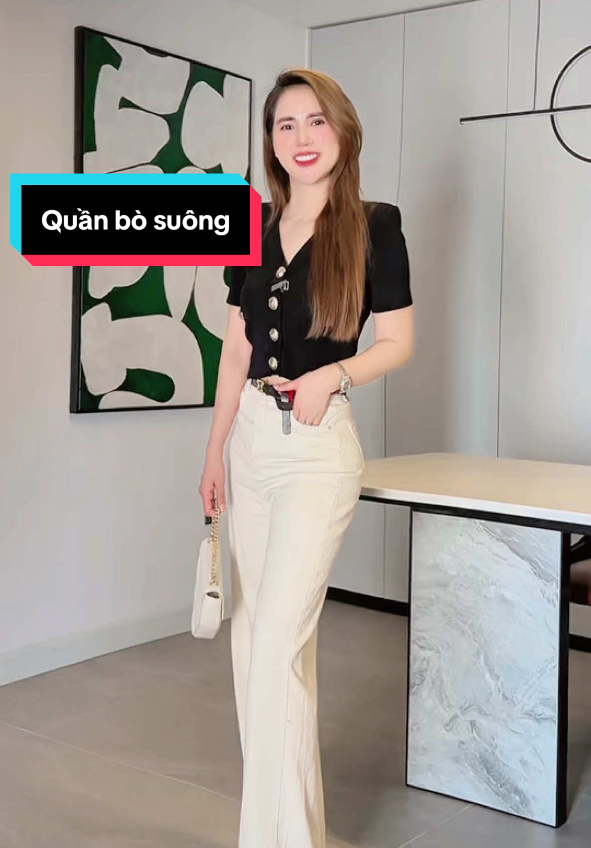 Quần jean suông đứng dáng, mix thoải mái đồ giá chỉ 167k #quanjean #quanjeansuong #quanjeannu 