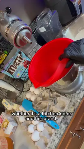 Y'all better go get you one of these! These 5-quart silicone bowls are a game changer. It's a set of 3, with tops that fit any 5-qt mixer bowl, giving you a 20qt bowl set. It's definitely saved me time in the kitchen! One of the best investments ever 😁 #fypage #explorepage #kitchenaid #siliconebowl #amazonfinds #baker #cottagebakery #cookies