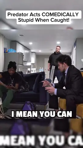 Predator Acts COMEDICALLY  Stupid When Caught!