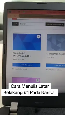Cara Menulis Latar Belakang Pada #KarilUT  ini tips dan trik menulis Latar belakang karya ilmiah di Universitas Terbuka #UniversitasTerbuka  #Manajemen #Karil #Tugas1 
