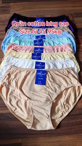 Quần cotton lưng cao hàng Việt Nam chuẩn mềm mịn mát Size: M L XL 2XL 3XL 4XL Được chọn màu