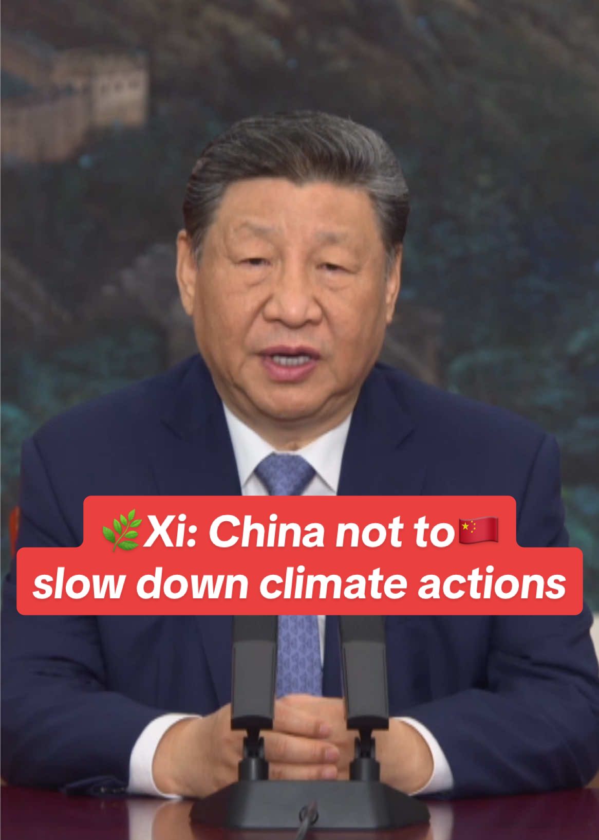 #🇨🇳 #Chinese #President Xi Jinping delivered a #speech via video link at the #Leaders #Meeting on #Climate and the Just Transition on #Wednesday. 