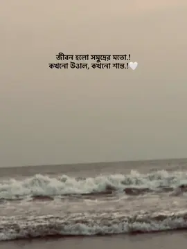জীবন হলো সমুদ্রের মতো.! কখনো উওাল, কখনো শান্ত.!🤍 #foryou #bdtiktokofficial #vairal #fry #unfrezzmyaccount 