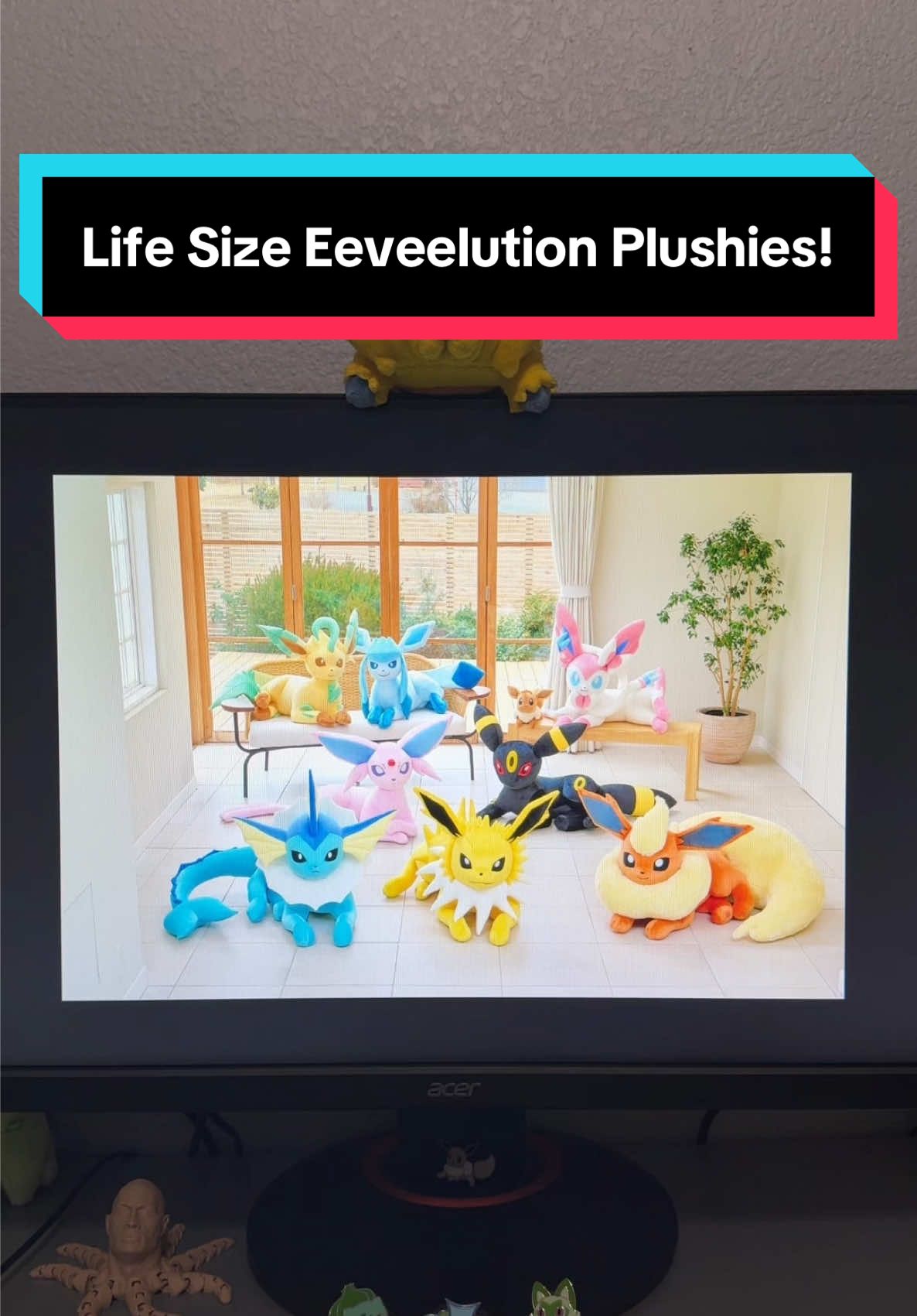 Eeveelution fans are eating good this year. #pokemon #pokemontiktok #pokemoncommunity #eeveelution #plushies #gaming #videogames #nintendo 