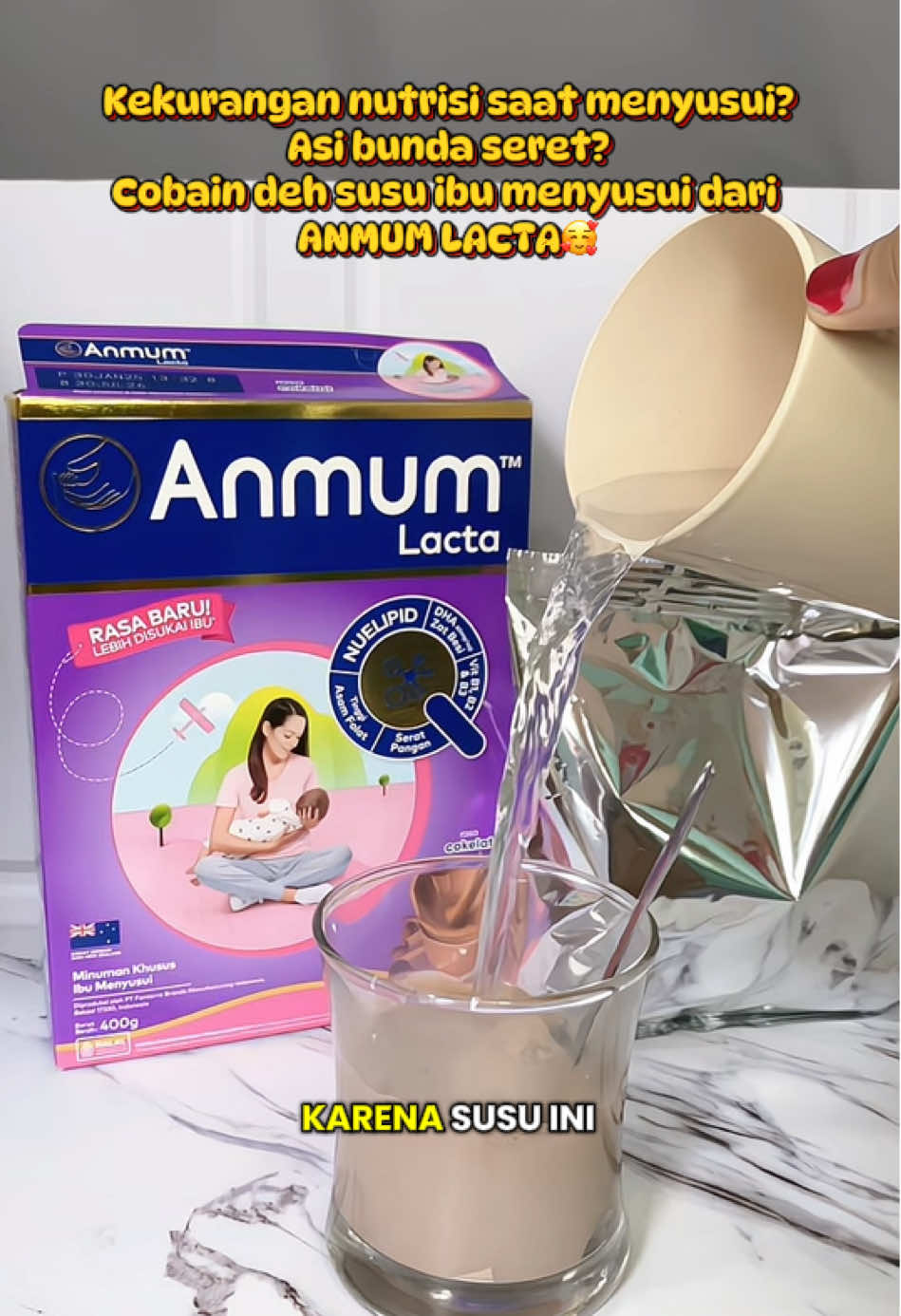 Penuhi nutrisi esensial  ibu dan sikecil dengan anmum lacta ini. Rasa enak dan rendah gula yuk moms cobain produknya ada dikeranjang kuning ya🥰 @Fonterra Indonesia  #anmumlacta #anmum #anmumessential #susuibumenyusui #ibumenyusui #nutrisiibumenyusui #busui #busuibahagia #susubusui 