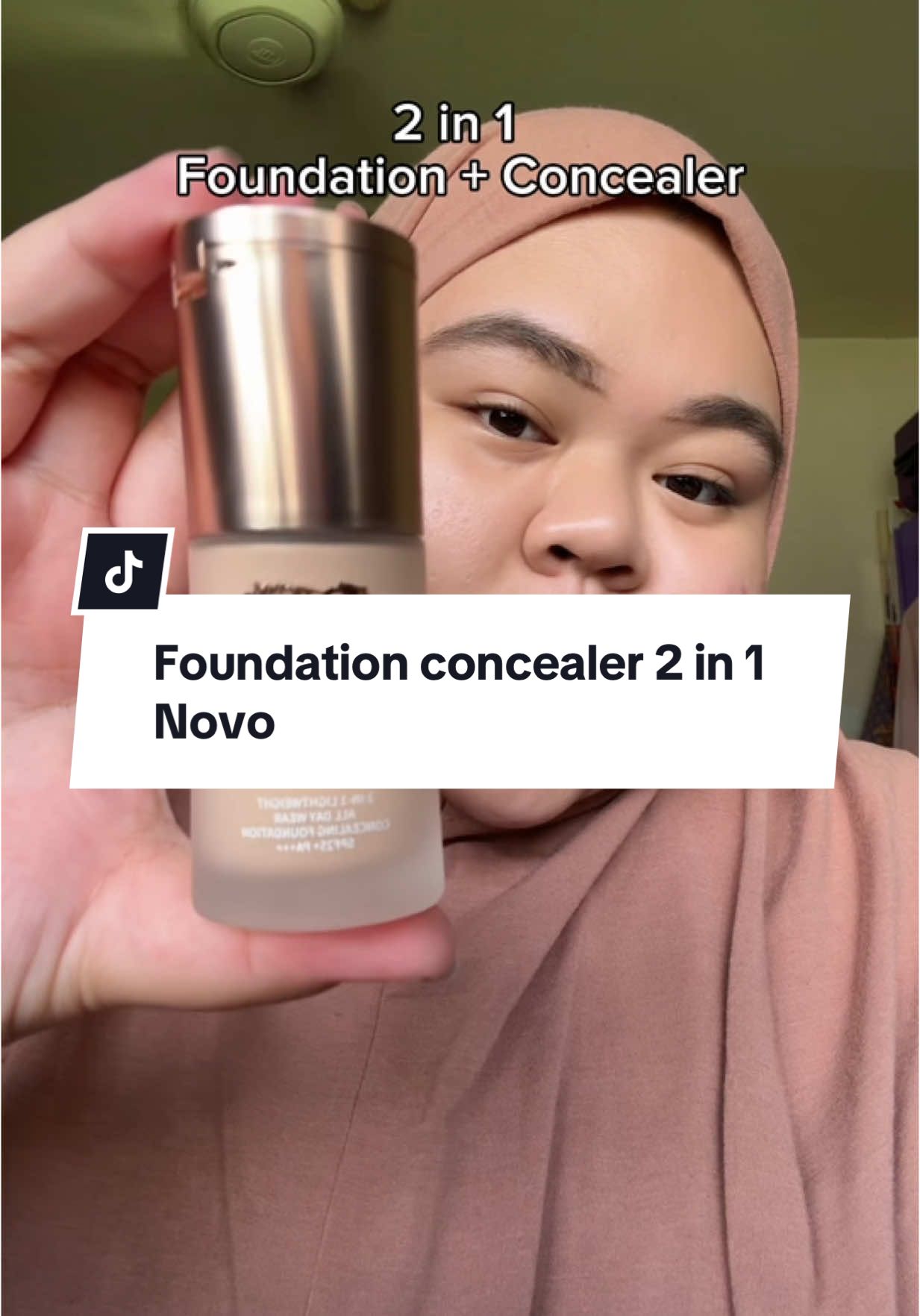 id found my fav foundation 2 in 1 #novo #2in1 #foundation #makeuptutorial #fyp 
