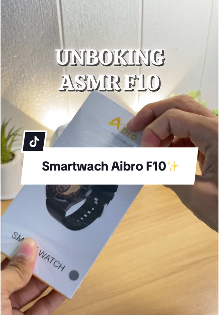Unboking ASMR Smartwatch Aibro F10 🤩 #aibro #aibrosmartwatch #rekomendasismartwatch #smartwach #fyp #jamtangan 