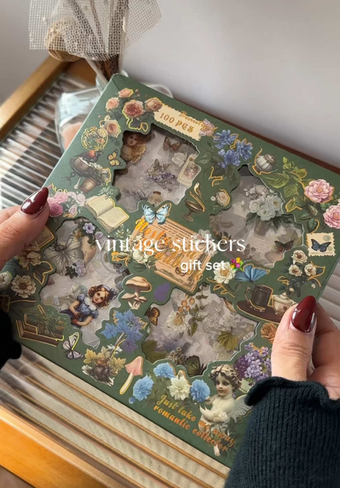 so pretty nostalgia handbook stickers 💐✨💕 #stickers #bookstickers #vintagestickers #nostalgiastickers #scrapbook #journal #vintage #affordablestickers #cutestickers