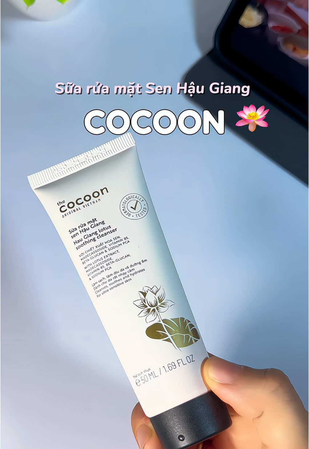 Sữa rửa mặt Sen Hậu Giang dùng êm lắm #xuhuong #gocnhoreview #suaruamat #cocoon #senhaugiang 