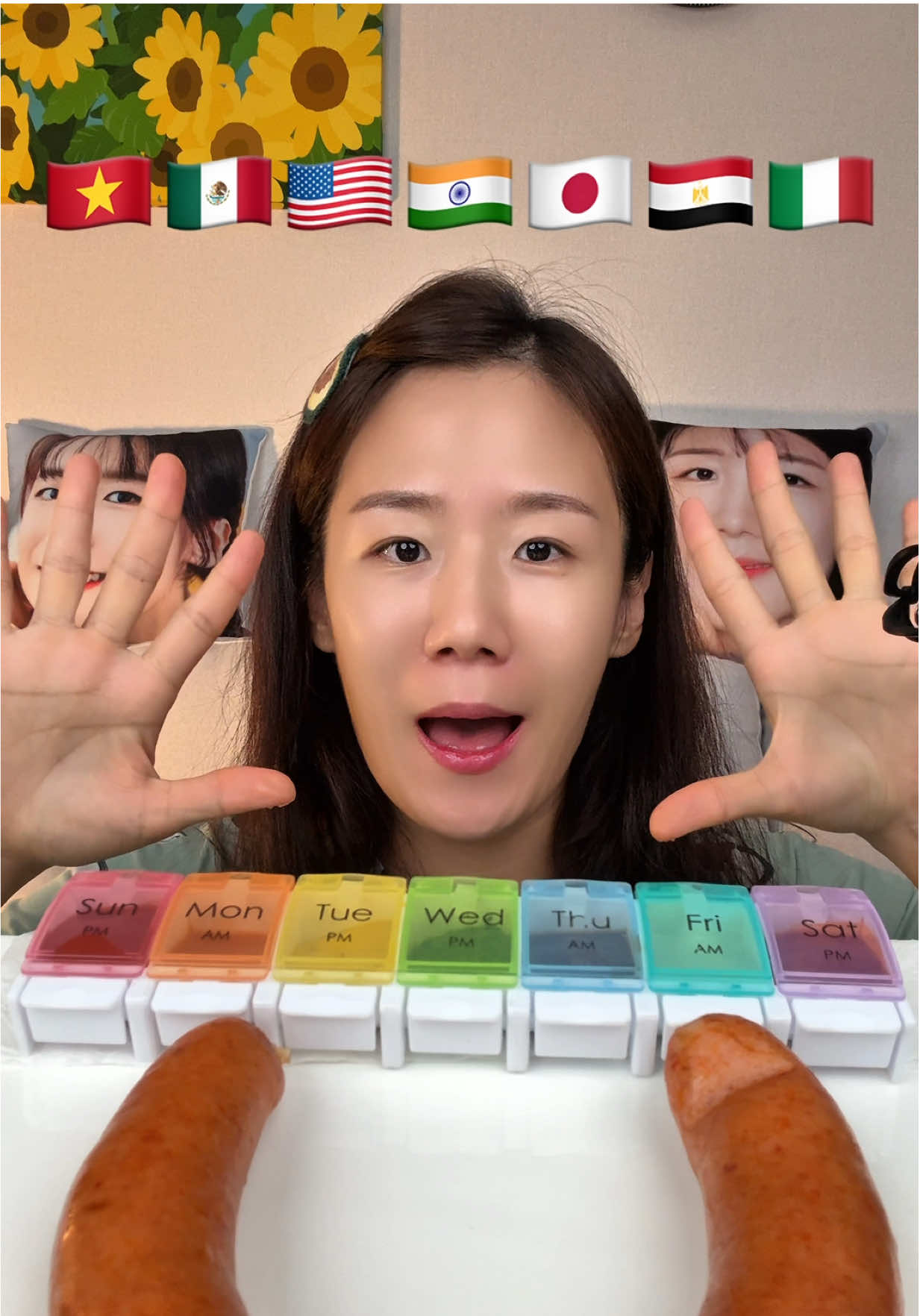 🇻🇳🇲🇽🇺🇸🇮🇳🇯🇵🇪🇬🇮🇹 나라별 소스 먹방 킬바사소시지 #한판만 #먹방 #mukbang #amsr 
