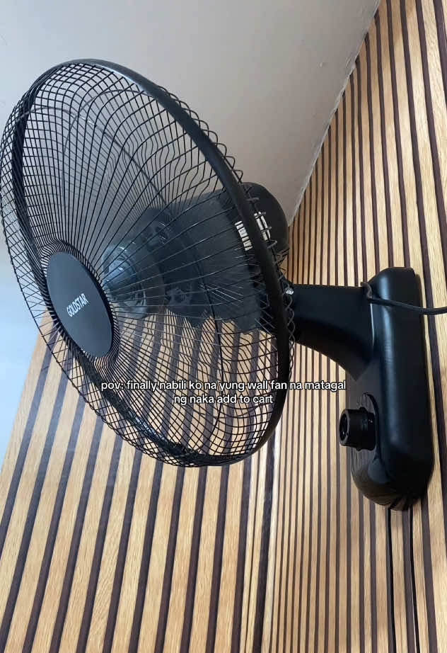 pov: finally nabili ko na yung wall fan na matagal ng naka add to cart #wallfan #electricfan #electricwallfan 