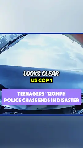Teenagers’ 120MPH Police Chase Ends in Disaster #cops #copsoftiktok #copsontiktok #copstiktok #foryou #fyp