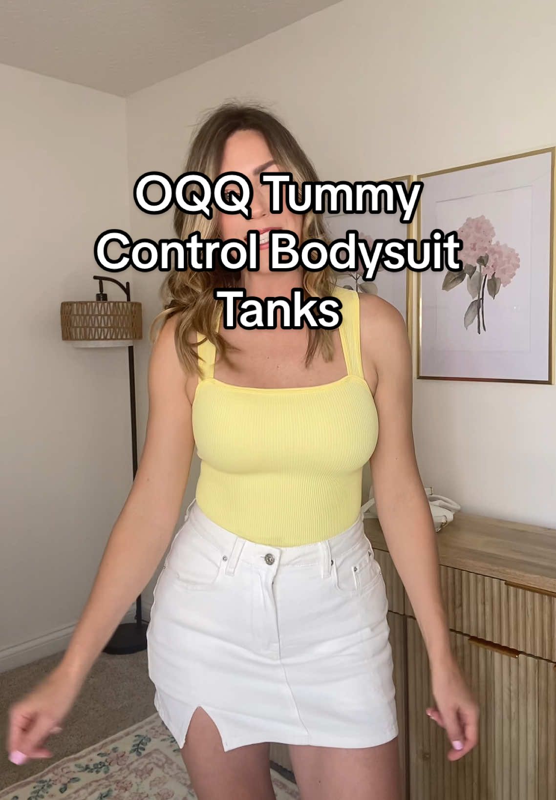 The most flattering and comfortable tummy control bodysuit tank top! #oqq #oqqbodysuits #tummycontrolbodysuit #tummycontroltanktop #tummycontrolbodysuittanktop #womenstanktops #tanktop #womensclothing 