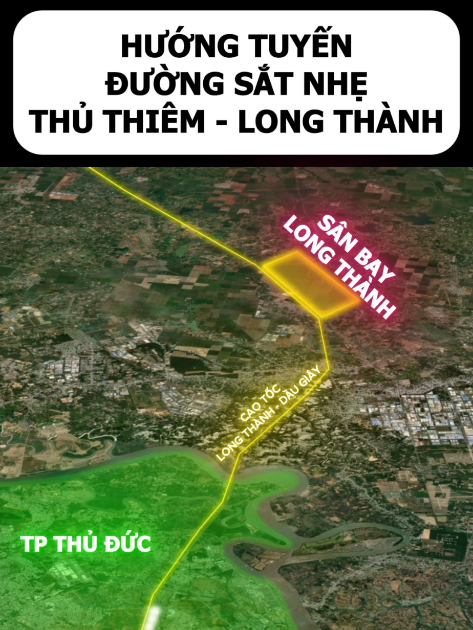 Đường sắt nhẹ Thủ Thiêm - Long Thành #metro 