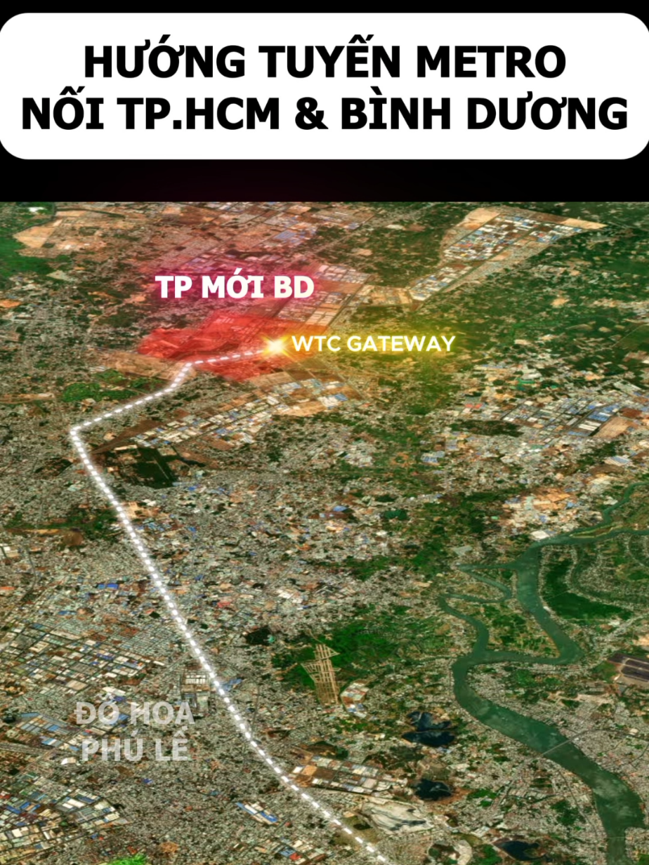Metro nối TP.HCM - Bình Dương #metro 
