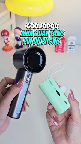 Quạt Goojodoq tặng pin dự phòng  #quatcamtaymini  #quatgoojodoq  #goojodoq  #quatcamtay  #banacocoreview 