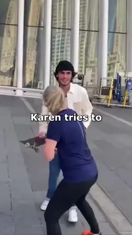 Karen Tries To Stop Skateboarders