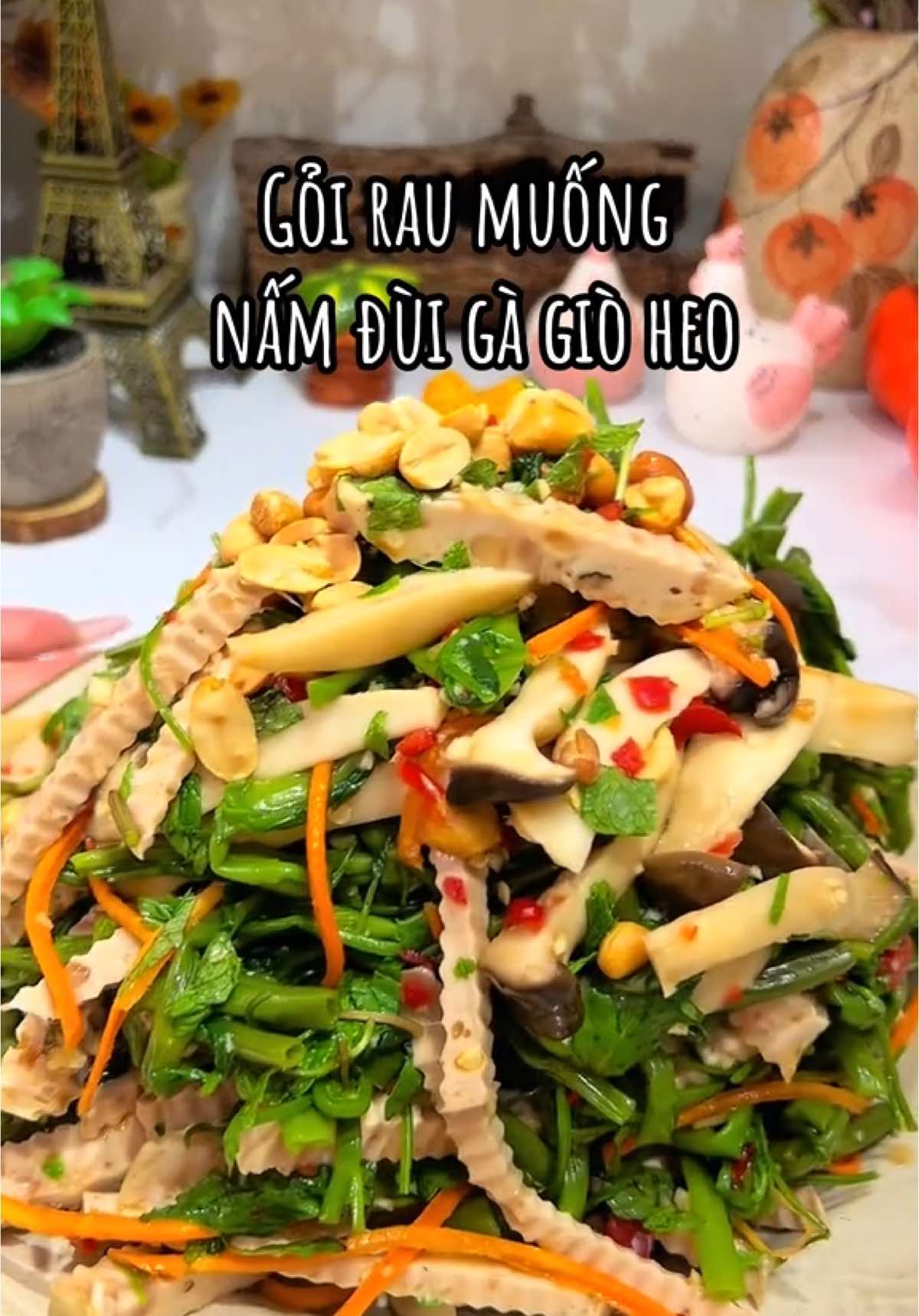 Thêm món ngon từ rau muống nha chị em. Đang mùa đang rẻ đang nắng  đang nóng. Tranh thủ chị em ơiiiiii #HảoThíchVàoBếp #thíchvàobếp #thíchnấuăn #nấuăncùngtiktok #vaobepcungtiktok #monngonmoingay #gỏiraumuống 