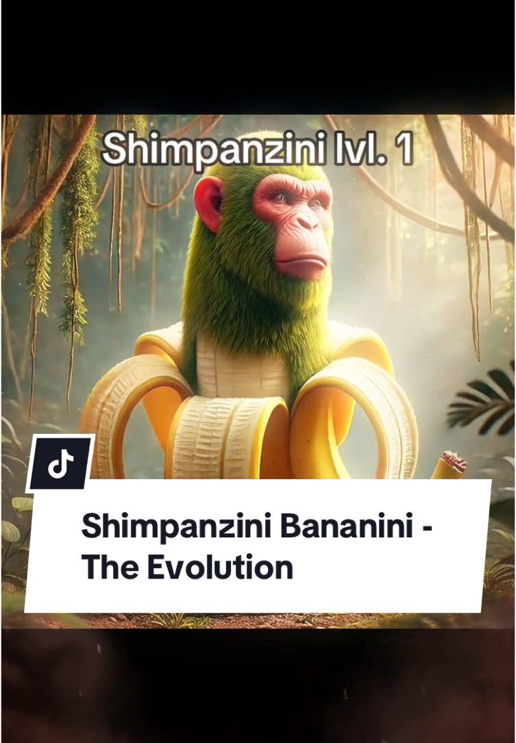 Shimpanzini Bananini: The Evolution🐵🍌#bananinni #brainrot #monkey 🦍