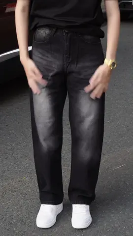 Quần jean suông wash siu đẹp nè fen #ngocoutfit #outfit #quanjean #quanjeannam #quanjeanongsuong 