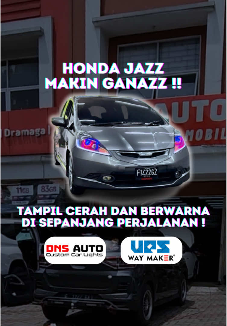 Honda jazz makin ganazz🔥 ✅BILED UPS S250 ✅DRL AES RGB #creatorsearchinsights #bullaes #dnsauto #UPSWayMaker #hondajazz 