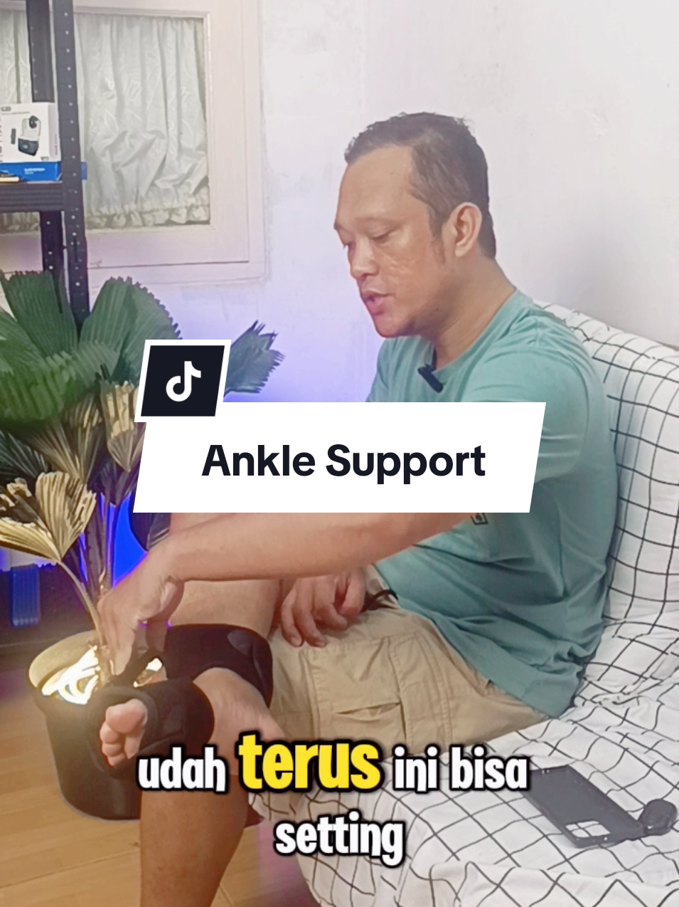 Ankle support, penyangga kaki drip foot untuk stroke.  #anklesupprt #penyanggakaki #dropfoot #alatterapistroke #pejuangstroke #strokesurvivor 