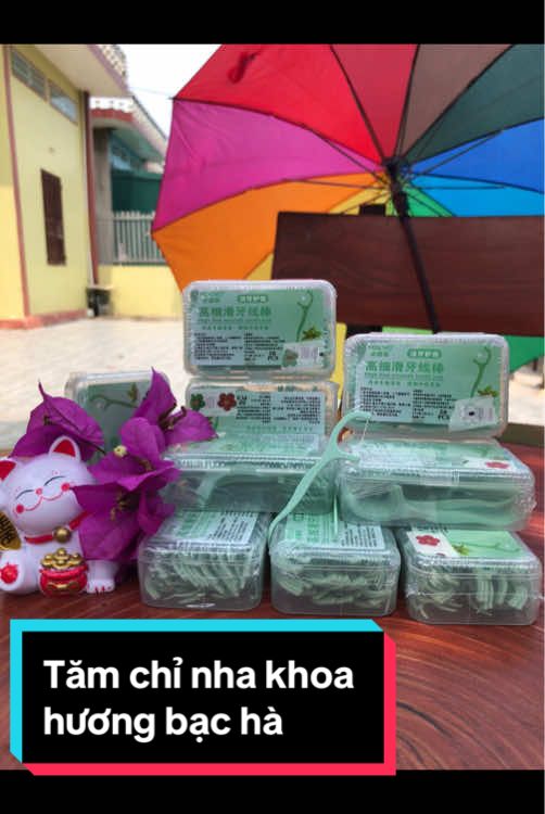 Combo 10 hộp tăm chỉ nha khoa hương bạc hà giúp làm sạch , chăm sóc răng miệng hàng ngày cực tốt #thinhhanh #xaykenhtiktok #tiepthilienket #affiliatemarketing #tămchinhakhoa #chamsocrangmieng #tamchinhakhoahuongbacha