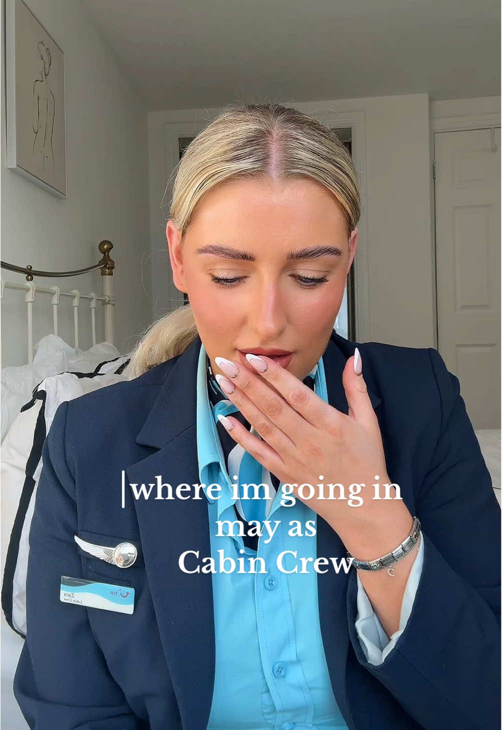 she talks xxx may roster✨✨✨ #cabincrew #cabincrewlife #rosterreveal #tui #tuiairways #flightattendant 