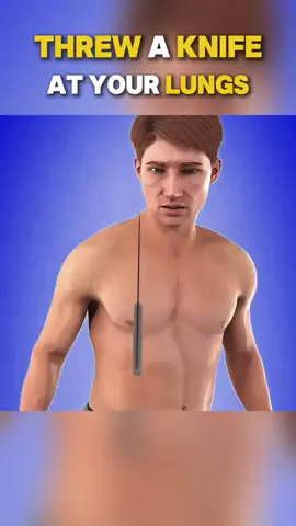 What happen with your LUNGS  🫁 hen someone attack you with Kinfe. #lung #lungs #medical #animations 