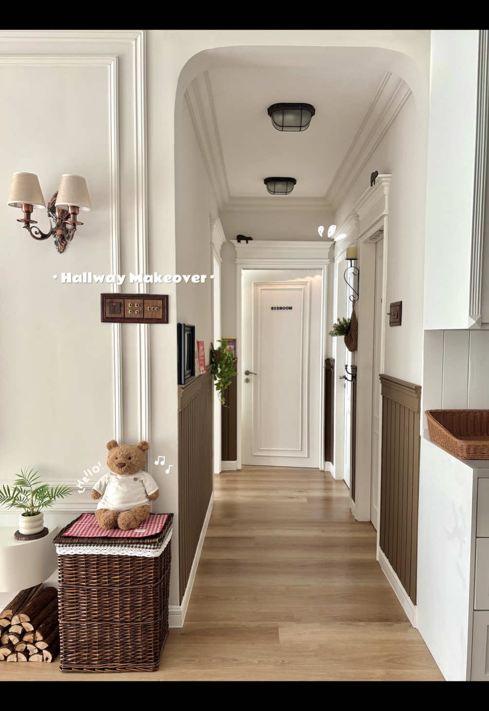 Before: Just a hallway! After: My favourite cozy space in da house. 𓂃𓈒𓏸🧺🏡🕯️🪵𖥧𖦹 ˚⊹ 🍃 🍃 🍃 🍃 #hallwaydesign #hallwaydecor #corridor #Home #homemakeover #homediy #homedecor #decor #interior #interiordesign #design #vintagehome #diyhomedecor #cozycorner #smallspacedesign #RoomTour #beforeandafter #homerenovation #malaysiatiktok 
