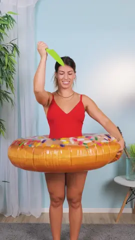 Robe en bouées, flottante et fabuleuse ! 👗💦 #Viral #fashionhack #DIY #mode #recycle #astuces #highfashion